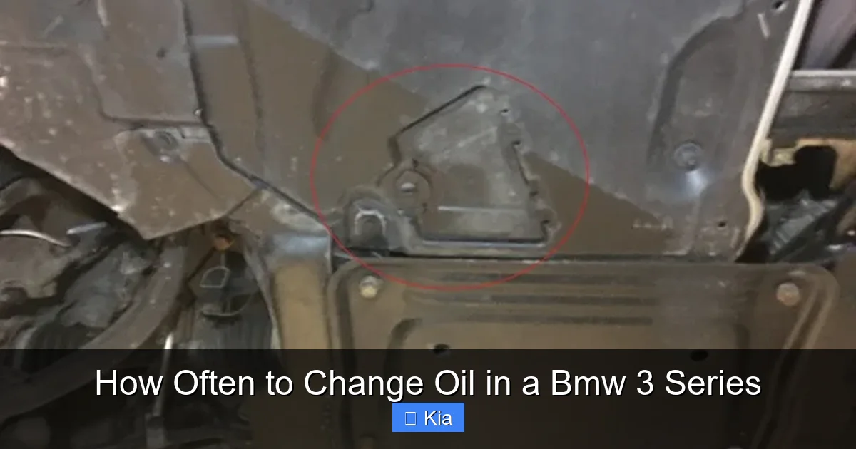 How Often to Change Oil in a Bmw 3 Series
