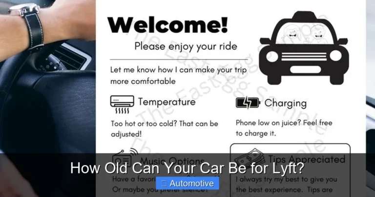 How Old Can Your Car Be for Lyft?