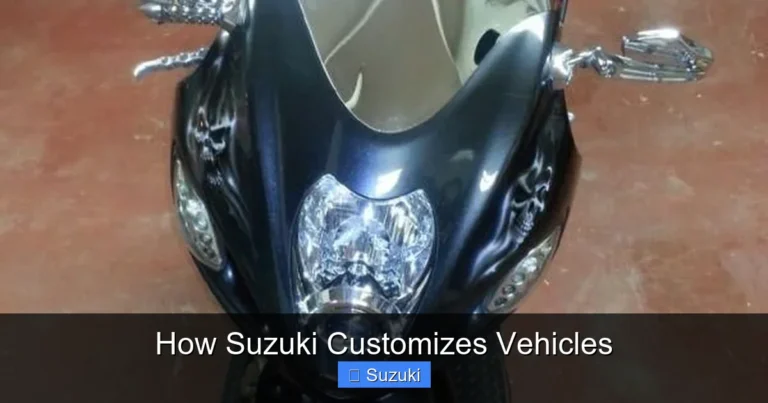 How Suzuki Customizes Vehicles