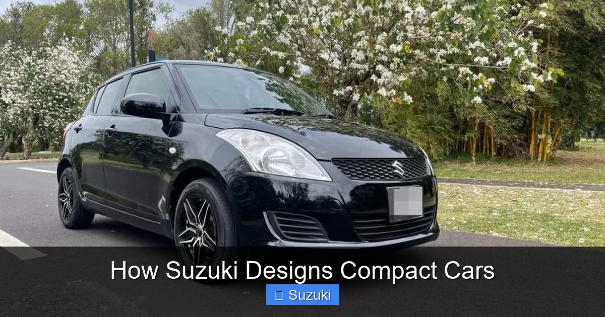 How Suzuki Designs Compact Cars