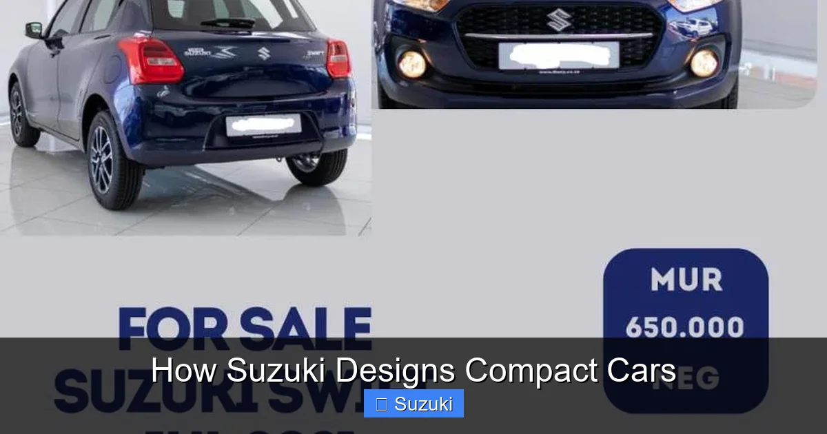 How Suzuki Designs Compact Cars