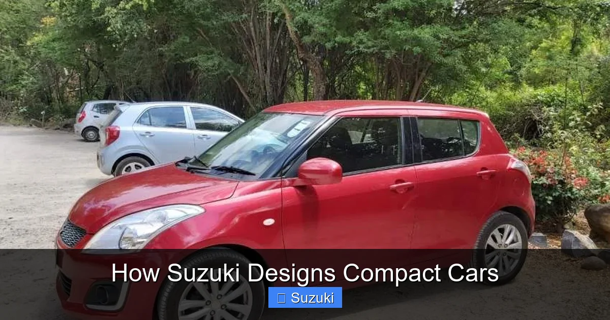 How Suzuki Designs Compact Cars