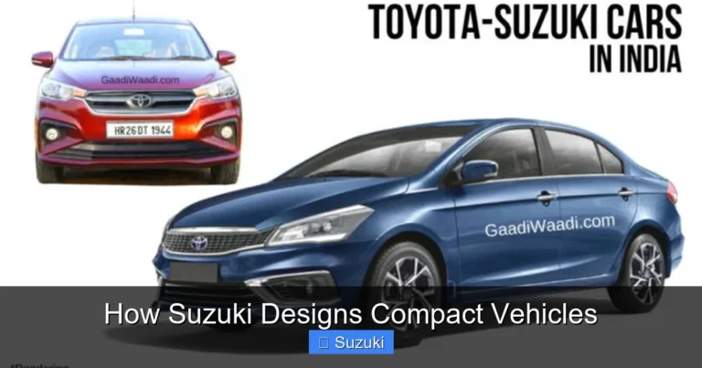 How Suzuki Designs Compact Vehicles
