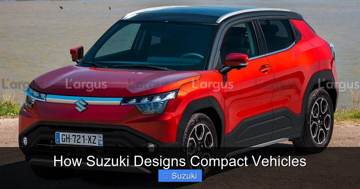 How Suzuki Designs Compact Vehicles