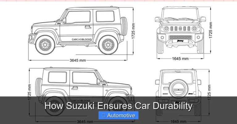 How Suzuki Ensures Car Durability