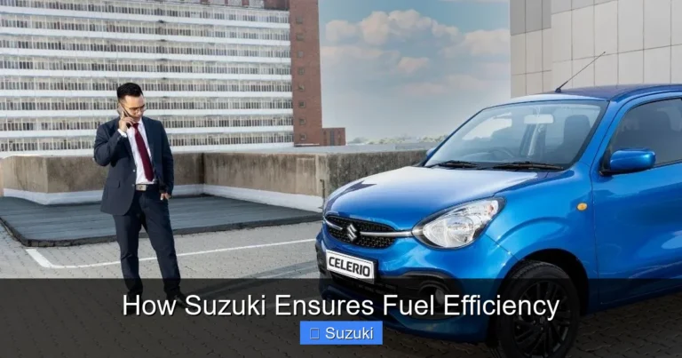 How Suzuki Ensures Fuel Efficiency
