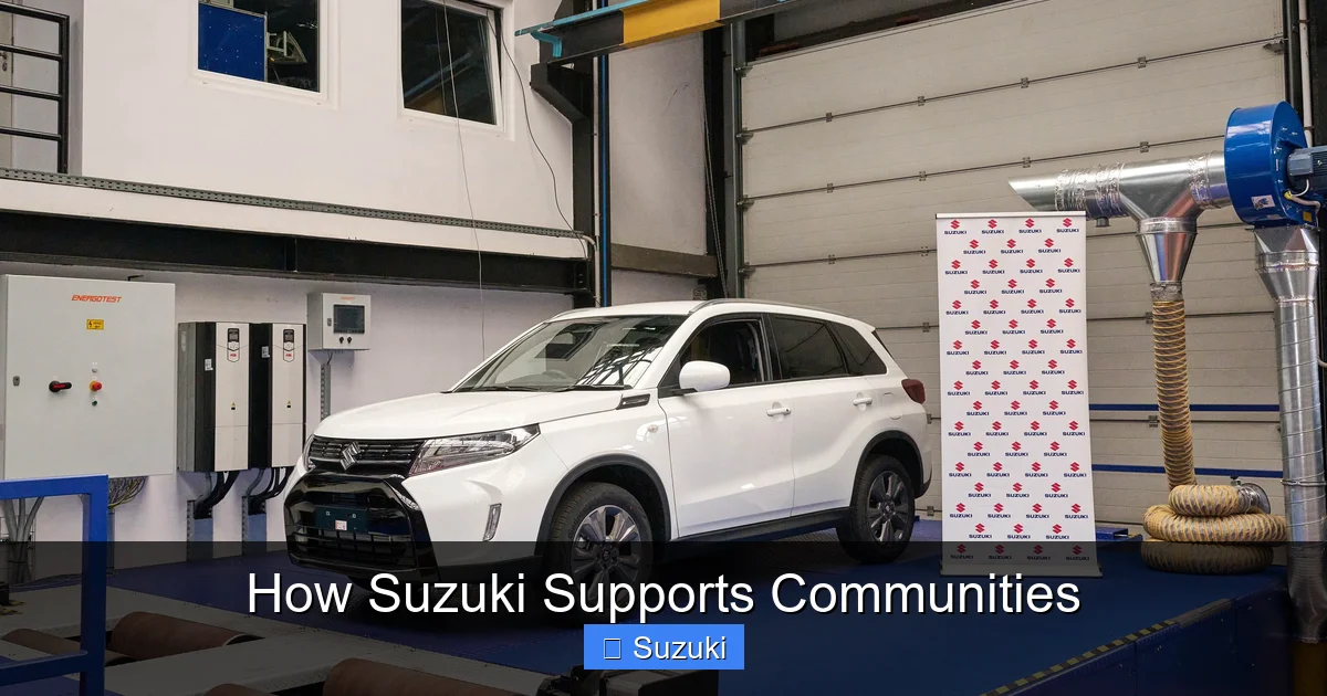 How Suzuki Supports Communities