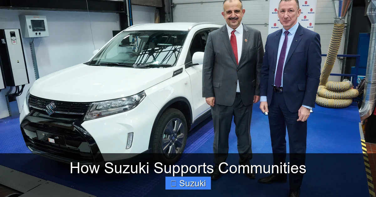 How Suzuki Supports Communities