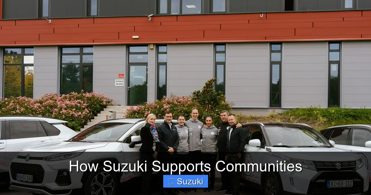 How Suzuki Supports Communities