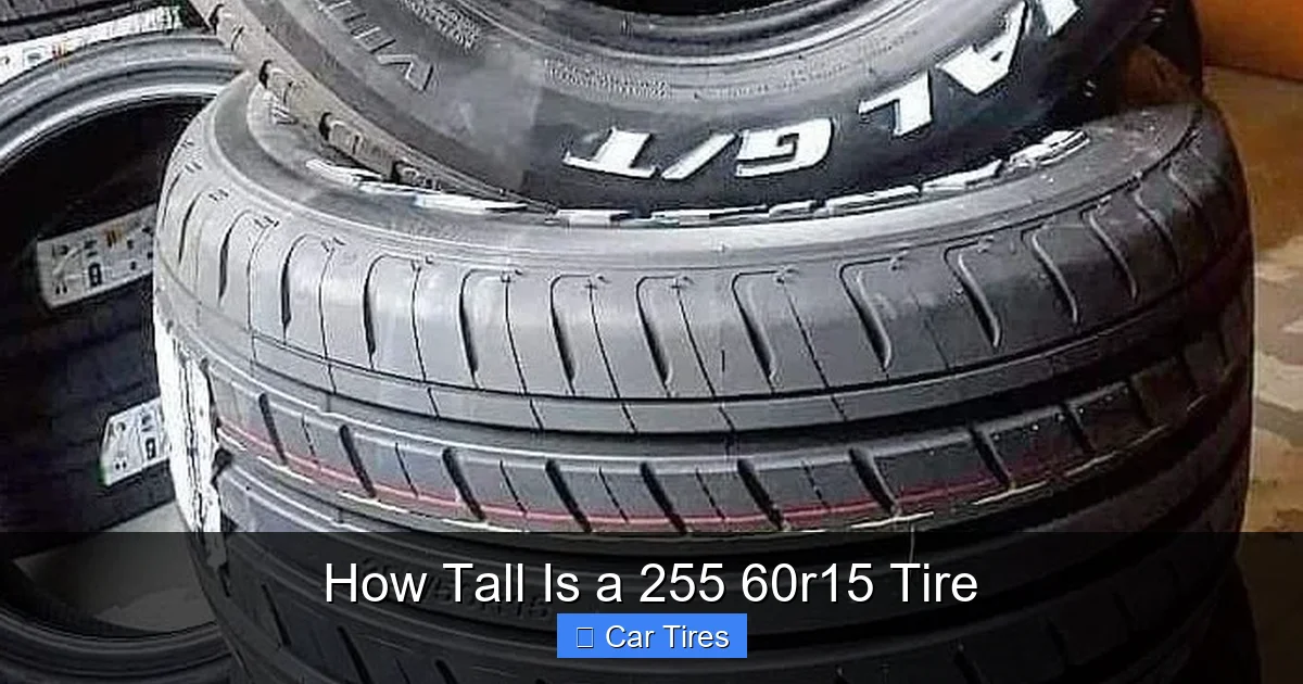 How Tall Is a 255 60r15 Tire