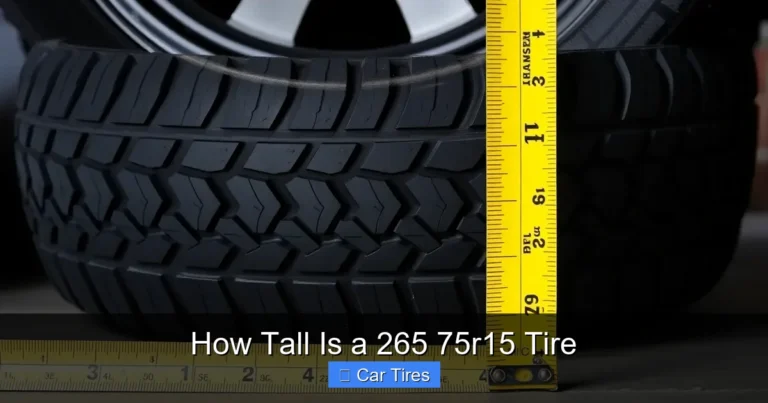 How Tall Is a 265 75r15 Tire