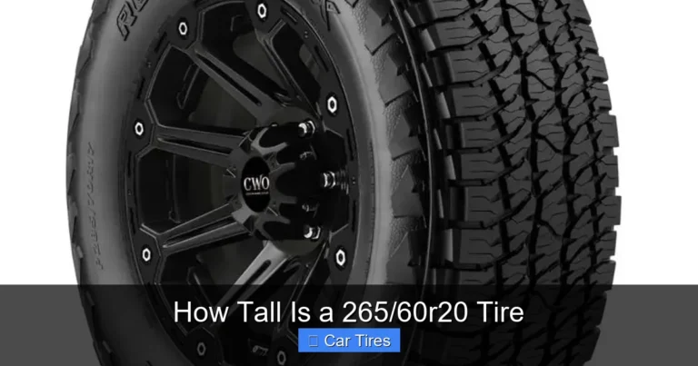 How Tall Is a 265/60r20 Tire
