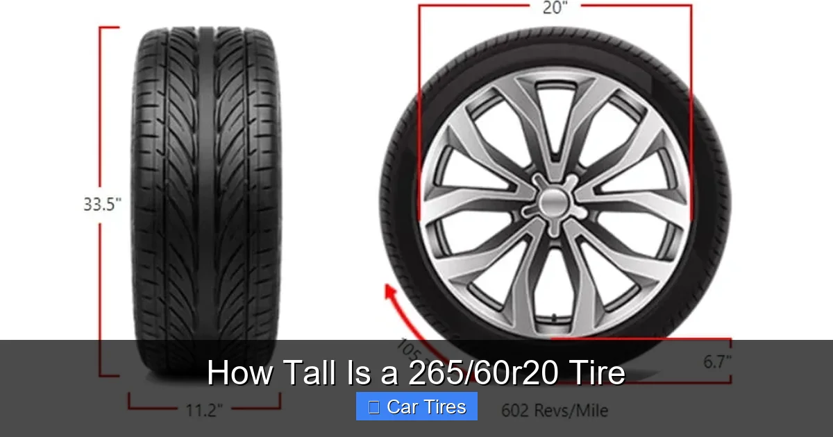 How Tall Is a 265/60r20 Tire