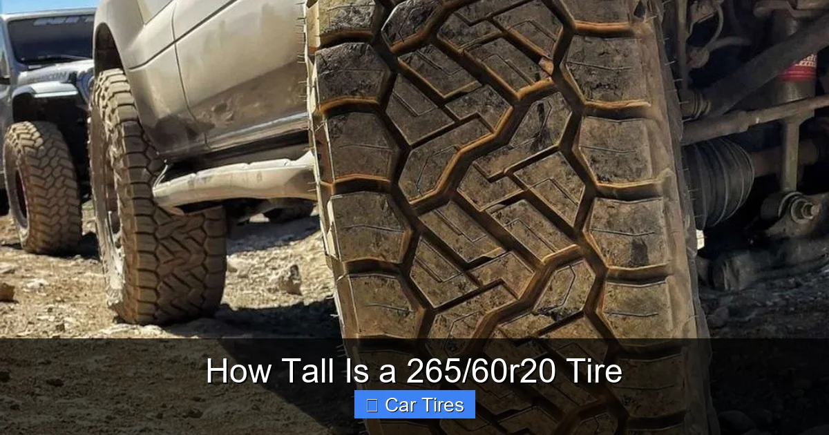 How Tall Is a 265/60r20 Tire