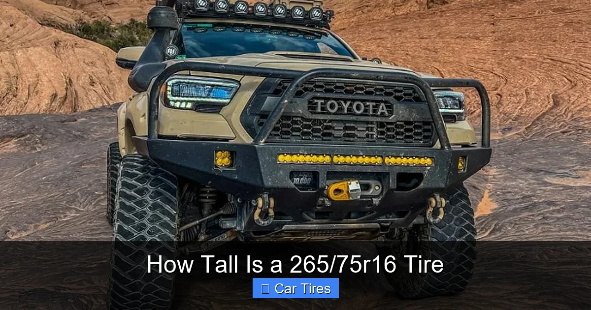 How Tall Is a 265/75r16 Tire
