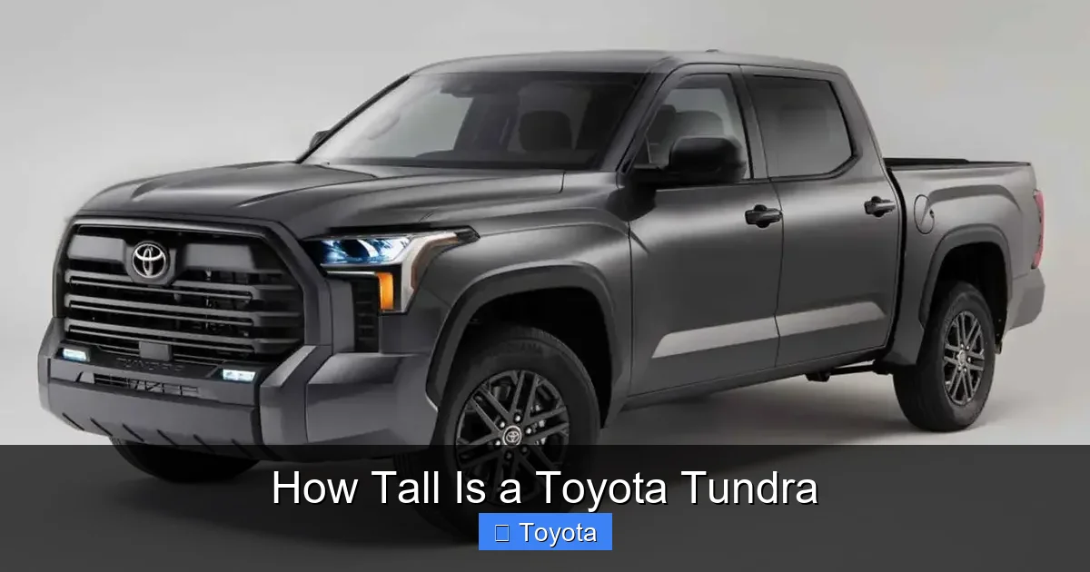 How Tall Is a Toyota Tundra