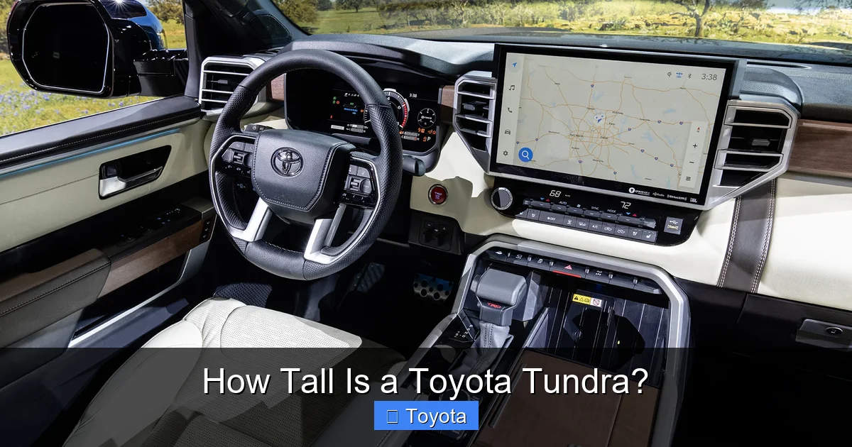 How Tall Is a Toyota Tundra?