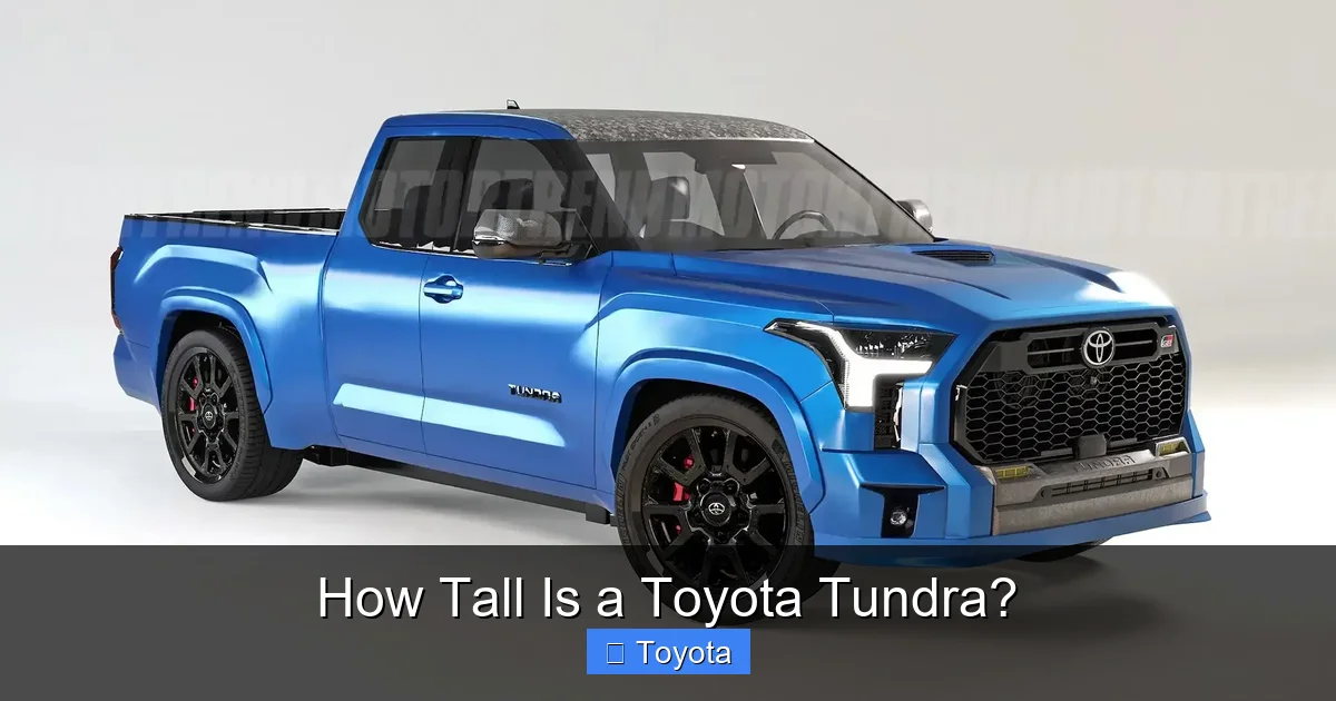 How Tall Is a Toyota Tundra?