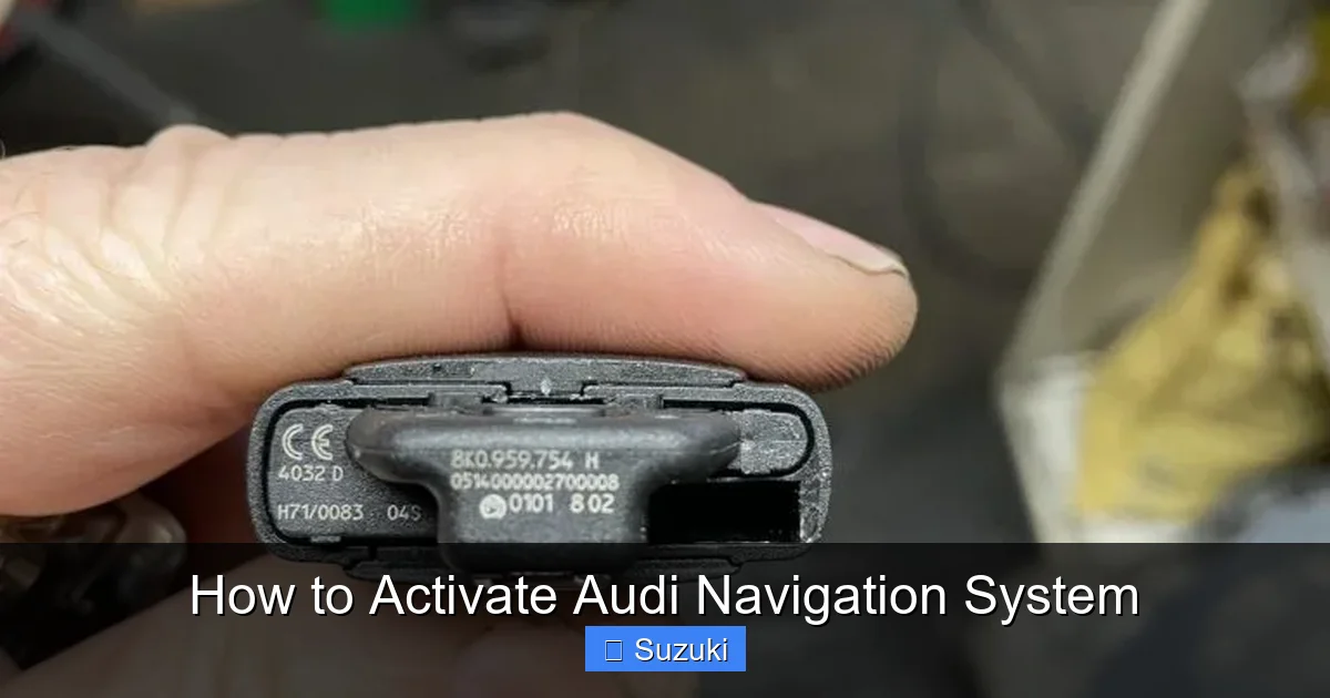 How to Activate Audi Navigation System