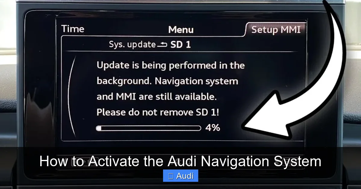 How to Activate the Audi Navigation System