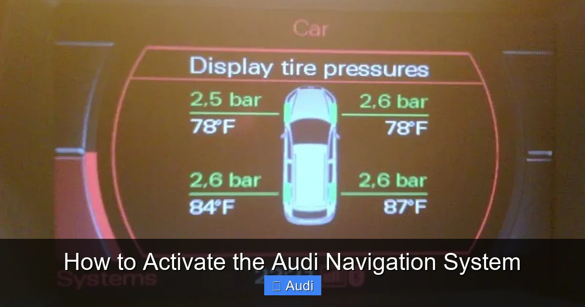 How to Activate the Audi Navigation System