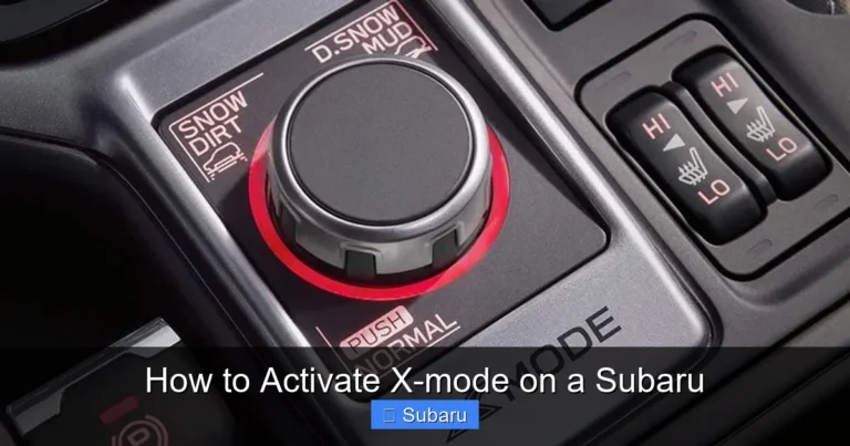 How to Activate X-mode on a Subaru