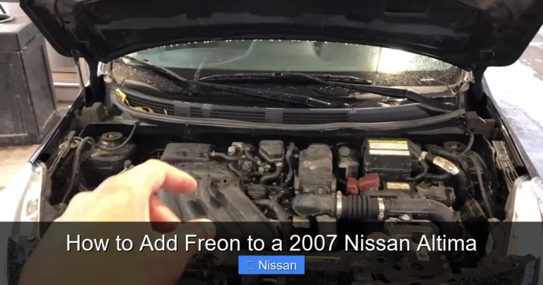 How to Add Freon to a 2007 Nissan Altima