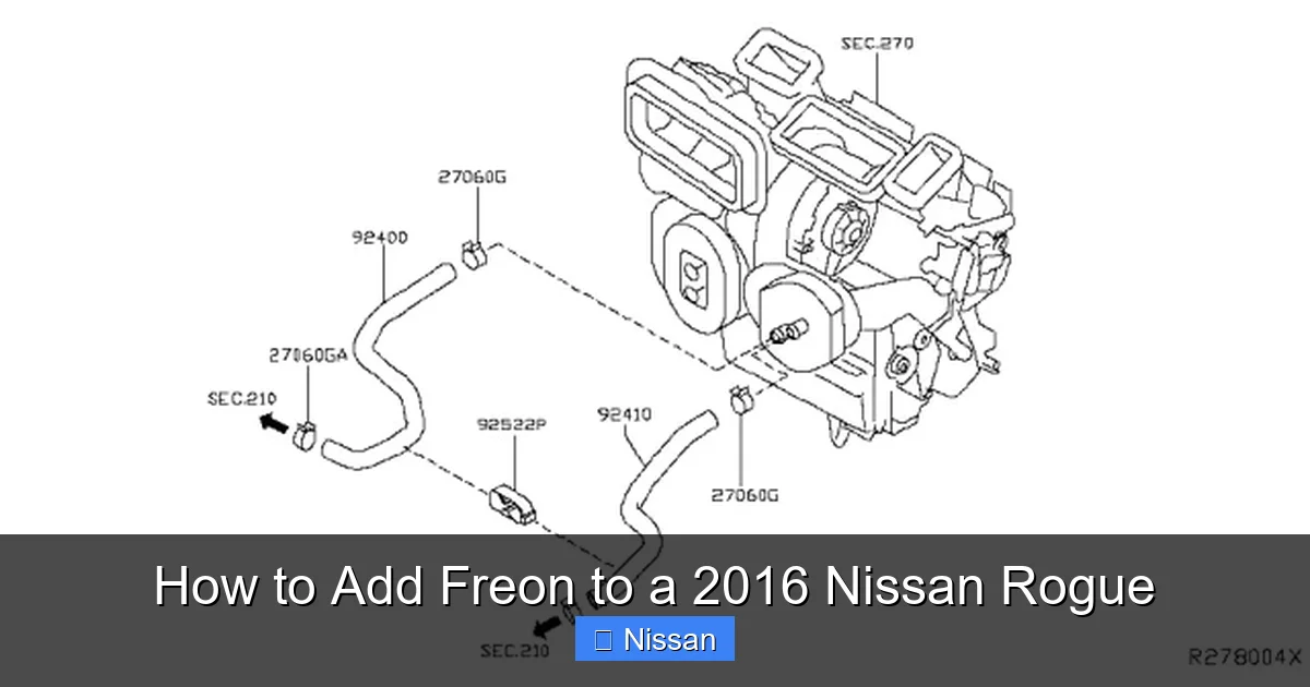 How to Add Freon to a 2016 Nissan Rogue