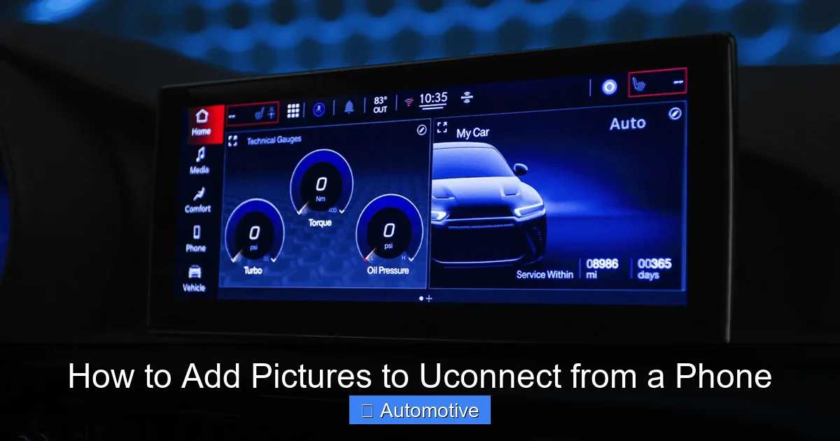 How to Add Pictures to Uconnect from a Phone