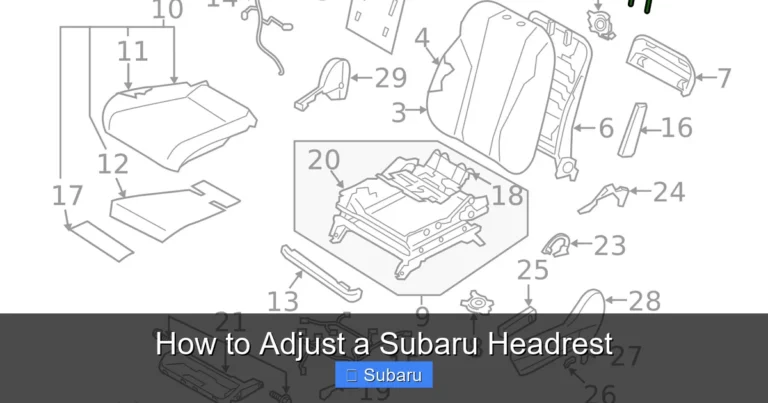 How to Adjust a Subaru Headrest