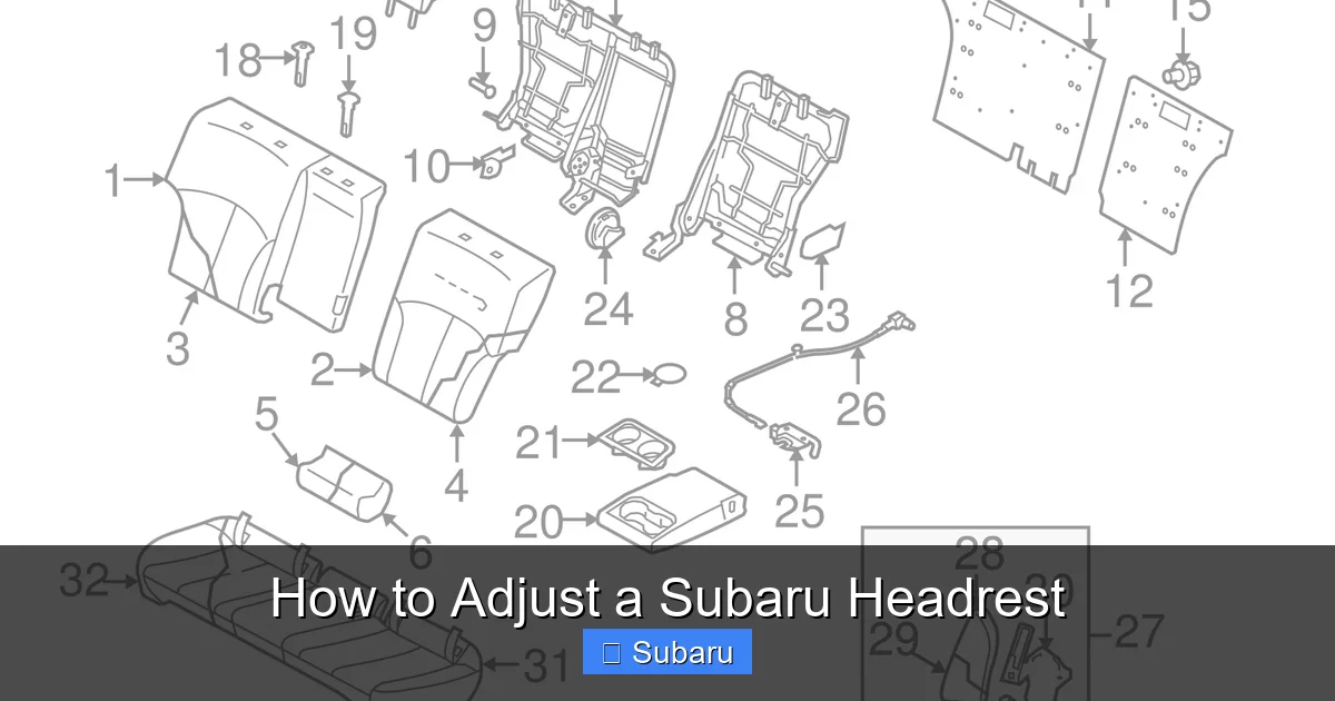 How to Adjust a Subaru Headrest