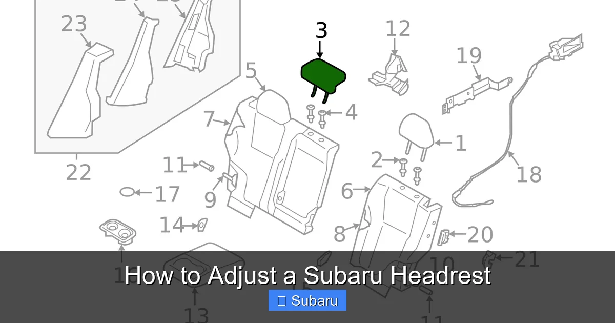 How to Adjust a Subaru Headrest