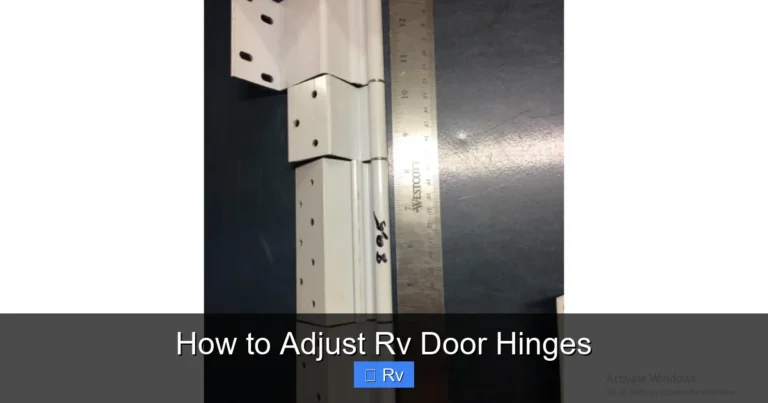 How to Adjust Rv Door Hinges