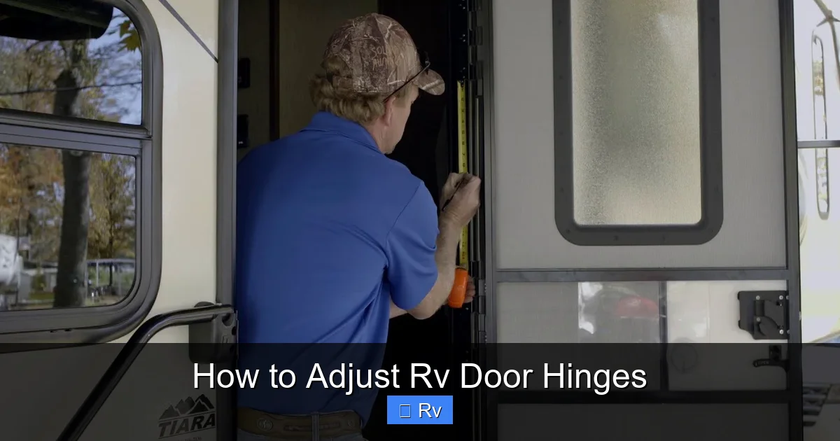 How to Adjust Rv Door Hinges