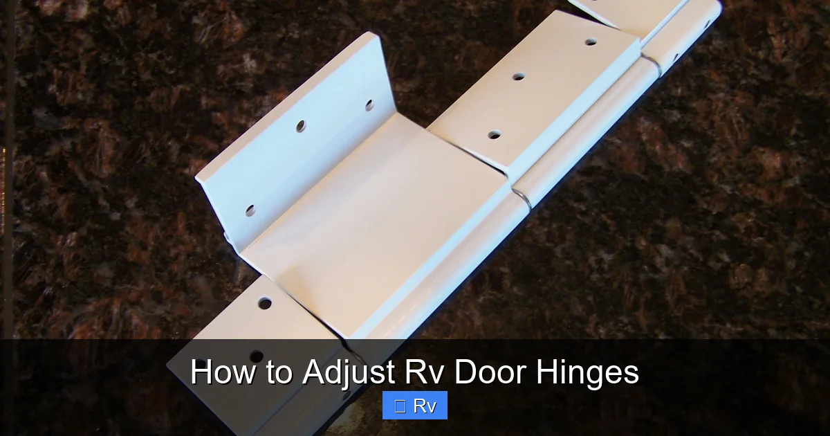 How to Adjust Rv Door Hinges