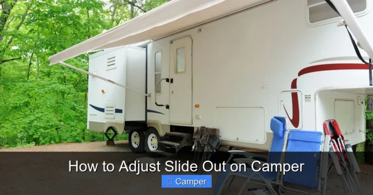 How to Adjust Slide Out on Camper