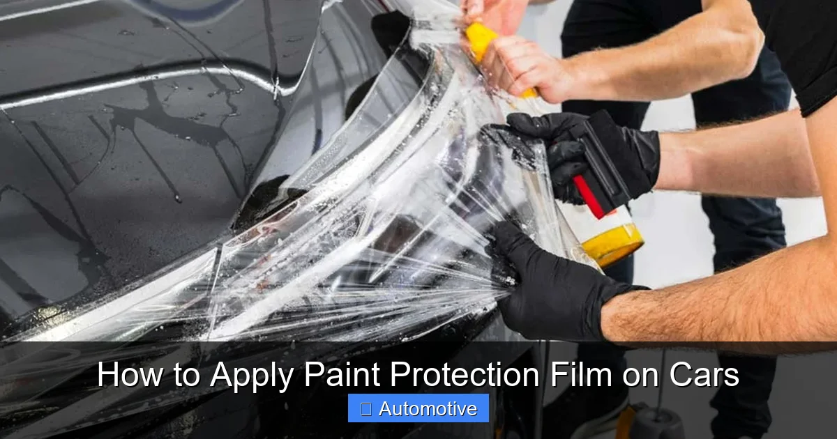 How to Apply Paint Protection Film on Cars