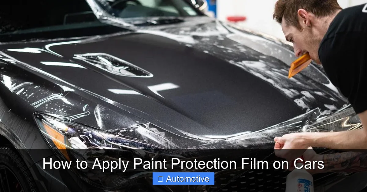 How to Apply Paint Protection Film on Cars