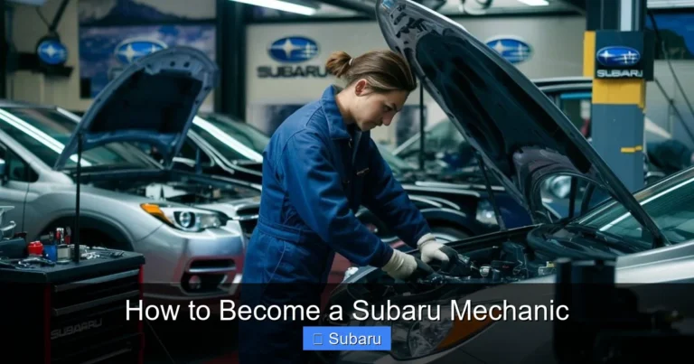 How to Become a Subaru Mechanic