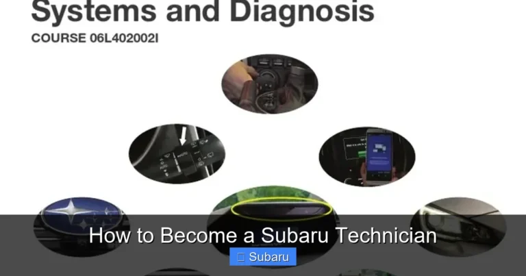 How to Become a Subaru Technician