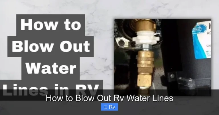 How to Blow Out Rv Water Lines
