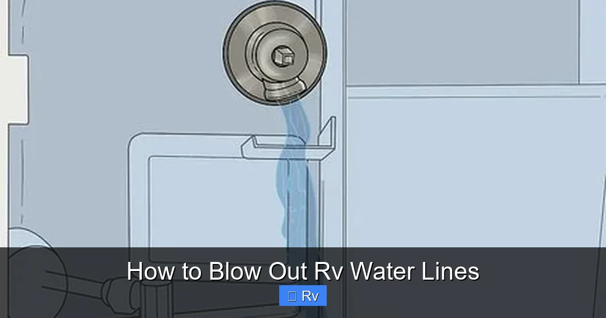 How to Blow Out Rv Water Lines