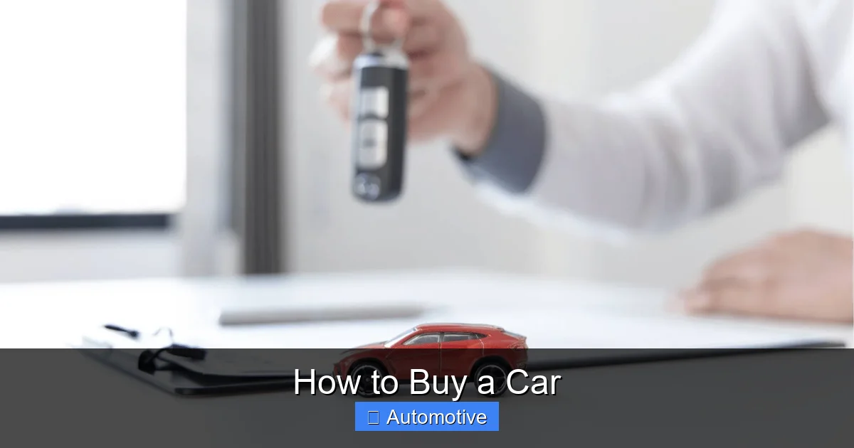 How to Buy a Car