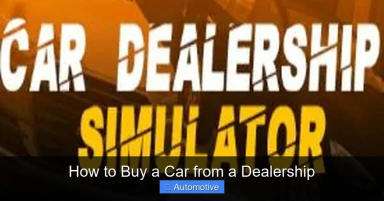 How to Buy a Car from a Dealership