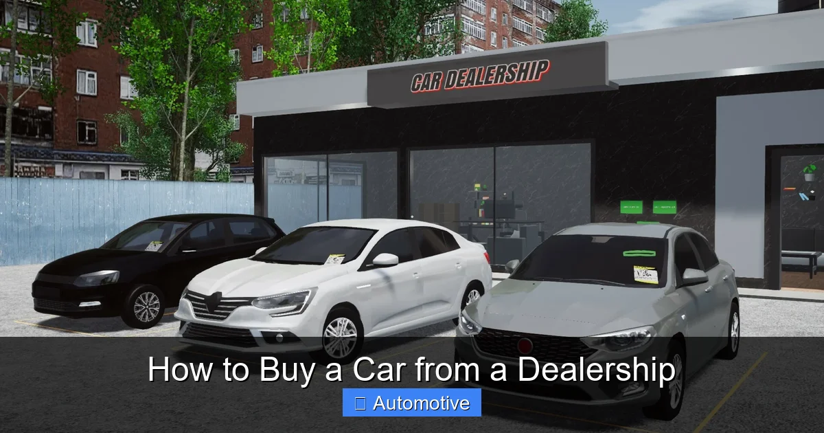 How to Buy a Car from a Dealership