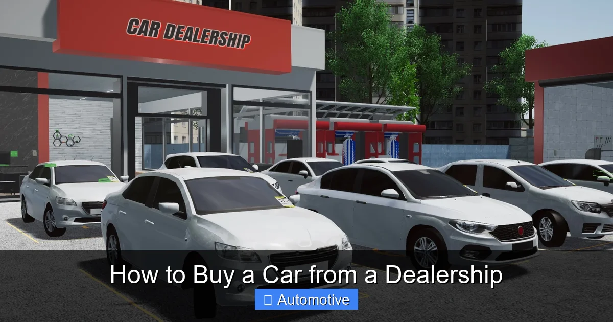 How to Buy a Car from a Dealership