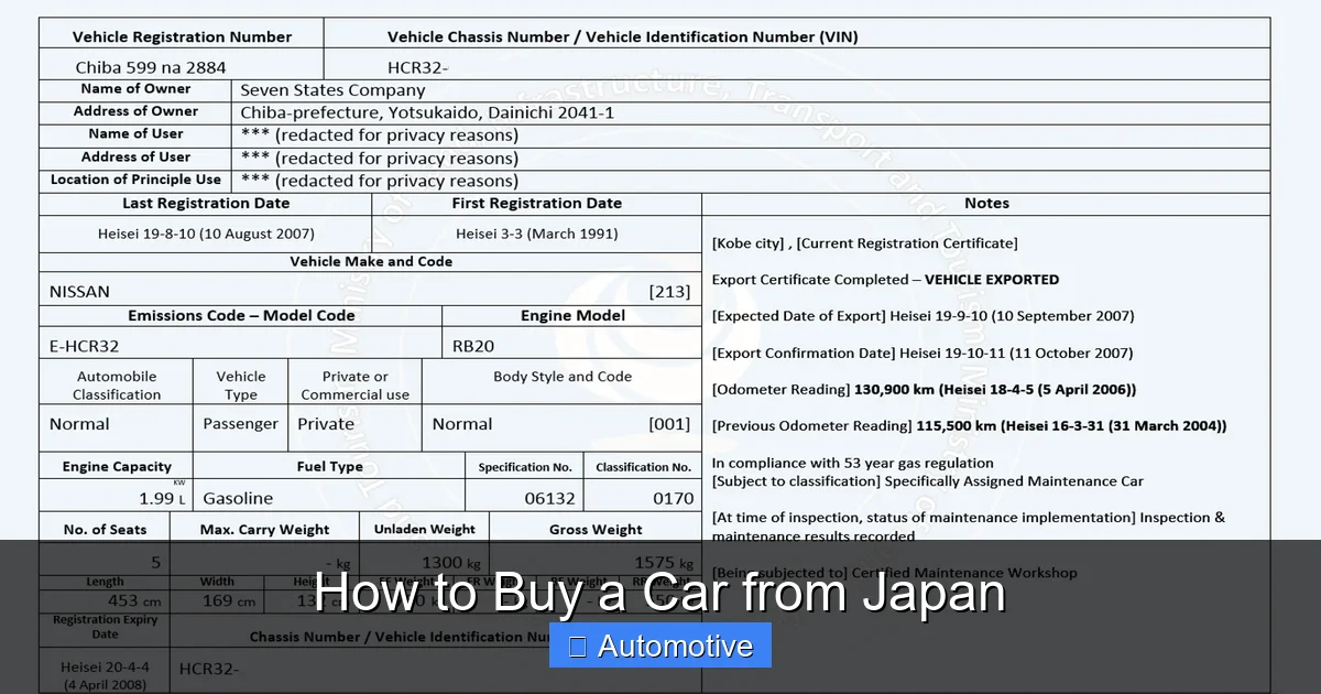 How to Buy a Car from Japan