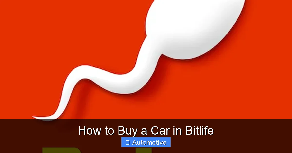 How to Buy a Car in Bitlife
