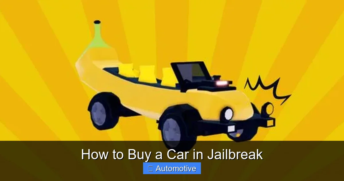 How to Buy a Car in Jailbreak