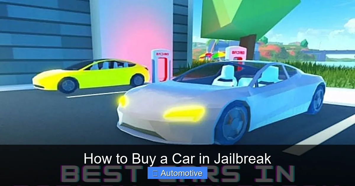 How to Buy a Car in Jailbreak